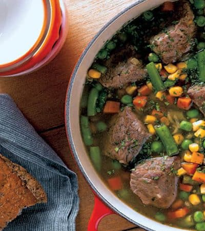 Estofado de res con vegetales