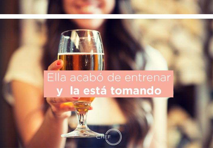 La cerveza rehidrata