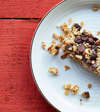 barritas de granola y chocolate casertas