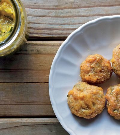 nuggets con chutney de piña