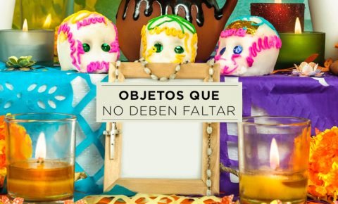 Elementos no comestibles del altar de muertos