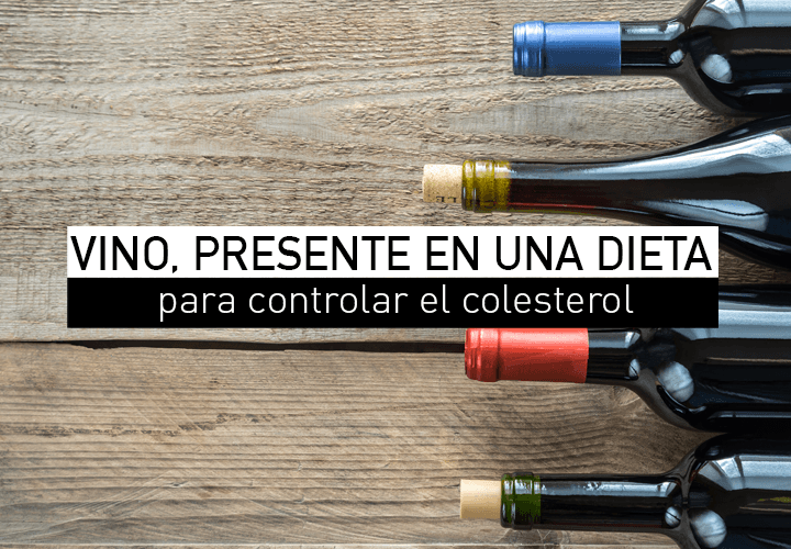 Vino, presente en una dieta para controlar el colesterol