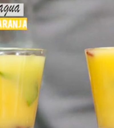 Agua de cítricos arándanos y hierbabuena