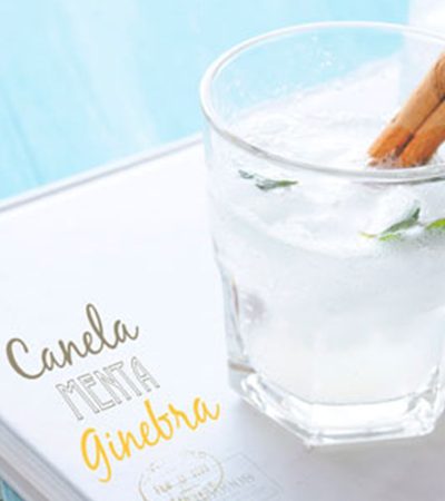 Bebida de canela, limón y menta