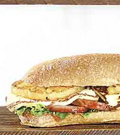 Chapata de jamón al horno