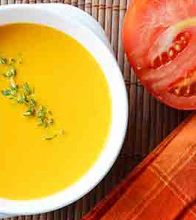 Crema de tomate y zanahoria