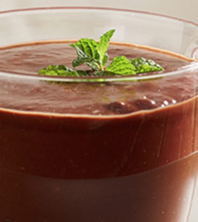 Cremoso pudín de chocolate