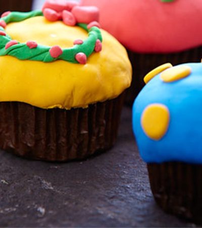 Cupcakes infantiles navideños