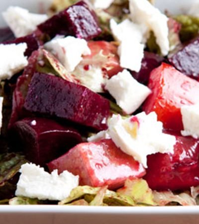 Ensalada de betabel y queso de cabra