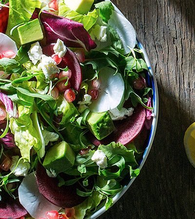 Ensalada de vegetales de otoño