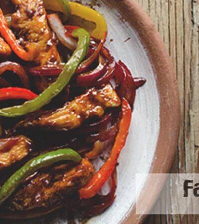 Fajitas de pollo con sabor tamarindo