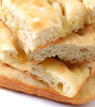 Focaccia rellena gratinada