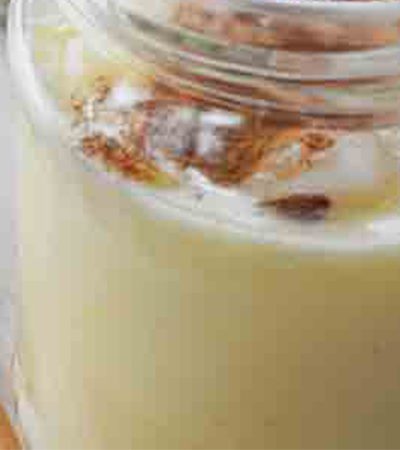 Gelatina de horchata con melón