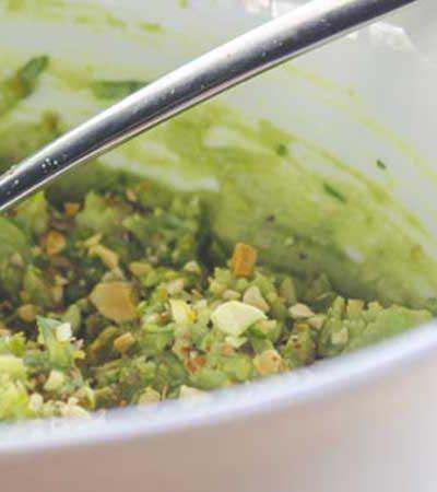 Guacamole con pistaches