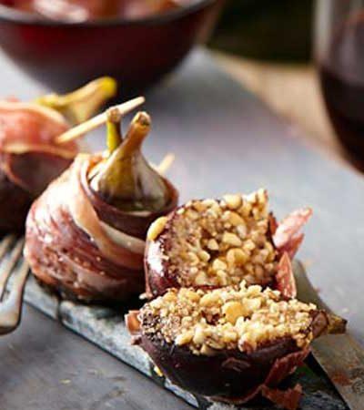 Higos envueltos en jamón serrano