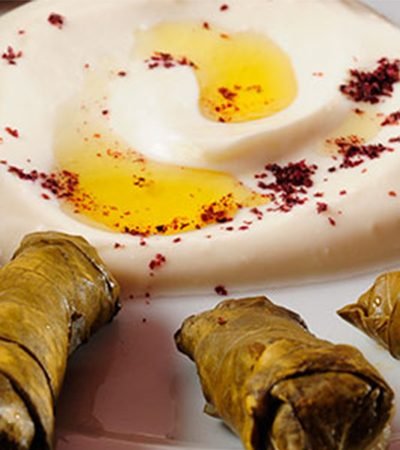 Hojas de parra vegetarianas