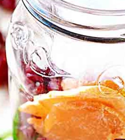 infusión de arándanos y mango