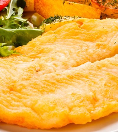 Milanesas de pescado crujientes