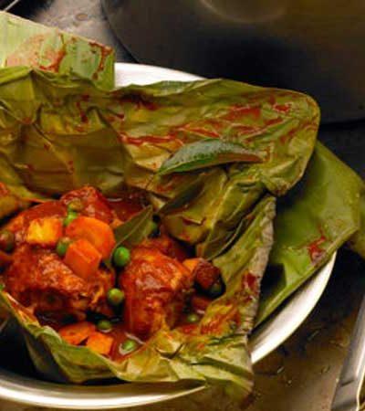 Mixiotes de pollo