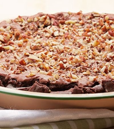 Pay de chocolate y nuez