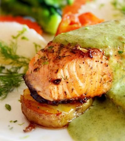 Pechugas de pollo en salsa de brócoli
