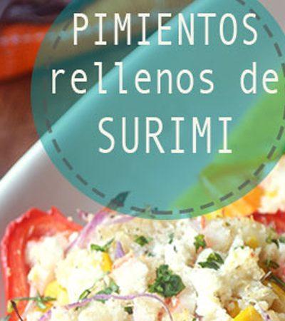 Pimientos rellenos de surimi