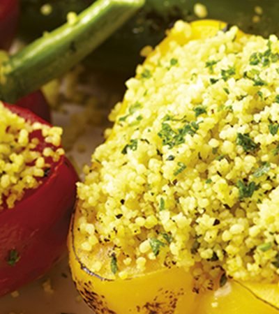 Pimientos rellenos de cous cous