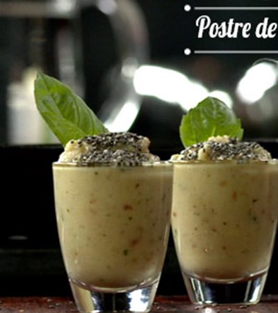 Postre de manzana y chía