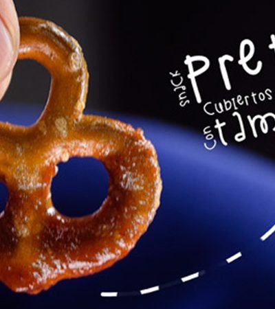 Pretzels cubiertos con tamarindo