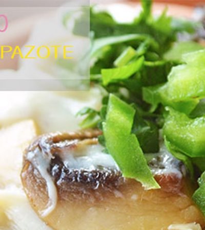 Queso fundido con epazote