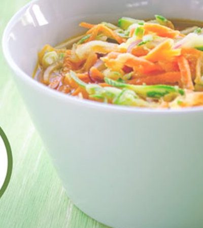 Sopa ligera de calabaza y zanahoria