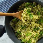 Arroz al cilantro